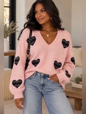 MIRACLE- Women’s soft pink sweater